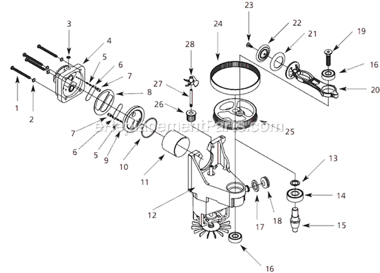 Page B Diagram and Parts List for FP220500 2003 Campbell Hausfeld Compressor